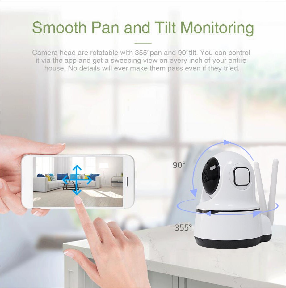 1080P Wireless Security Camera with Night Vision & Motion Alerts