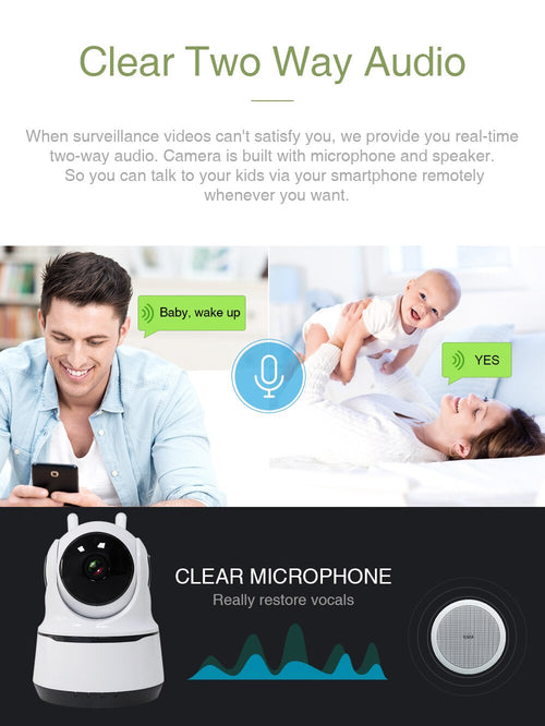 1080P Wireless Security Camera with Night Vision & Motion Alerts