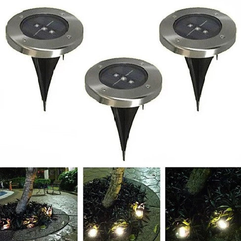 Solar LED In-Ground Pathway Lights