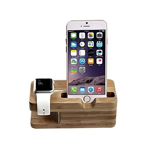 Wooden iPhone & Apple Watch Charging Dock