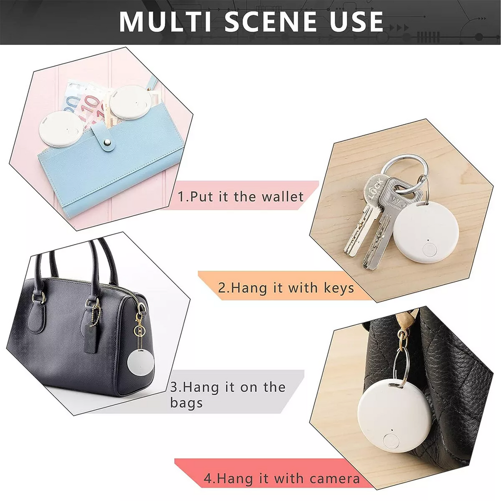 Bluetooth Item Finder Tags – Keys, Bags & Pets