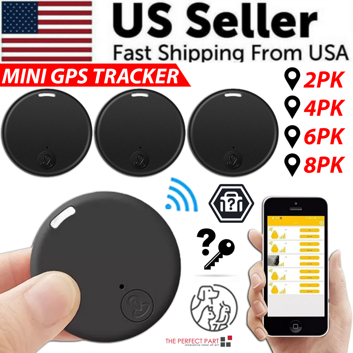 Bluetooth Item Finder Tags – Keys, Bags & Pets