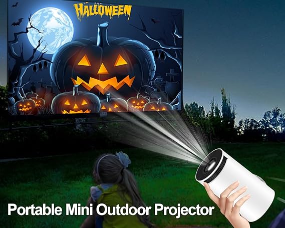 Smart Mini Projector – 1080P, 4K Support, WiFi 6 & Bluetooth